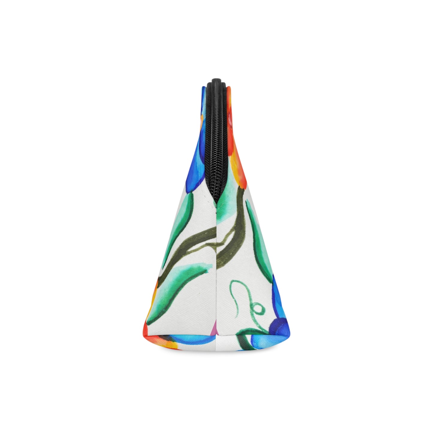 P-Floral Makeup Bag, Colorful Cosmetic Pouch, Gift for Her, Travel Toiletry Organizer, Spring Floral Accessories