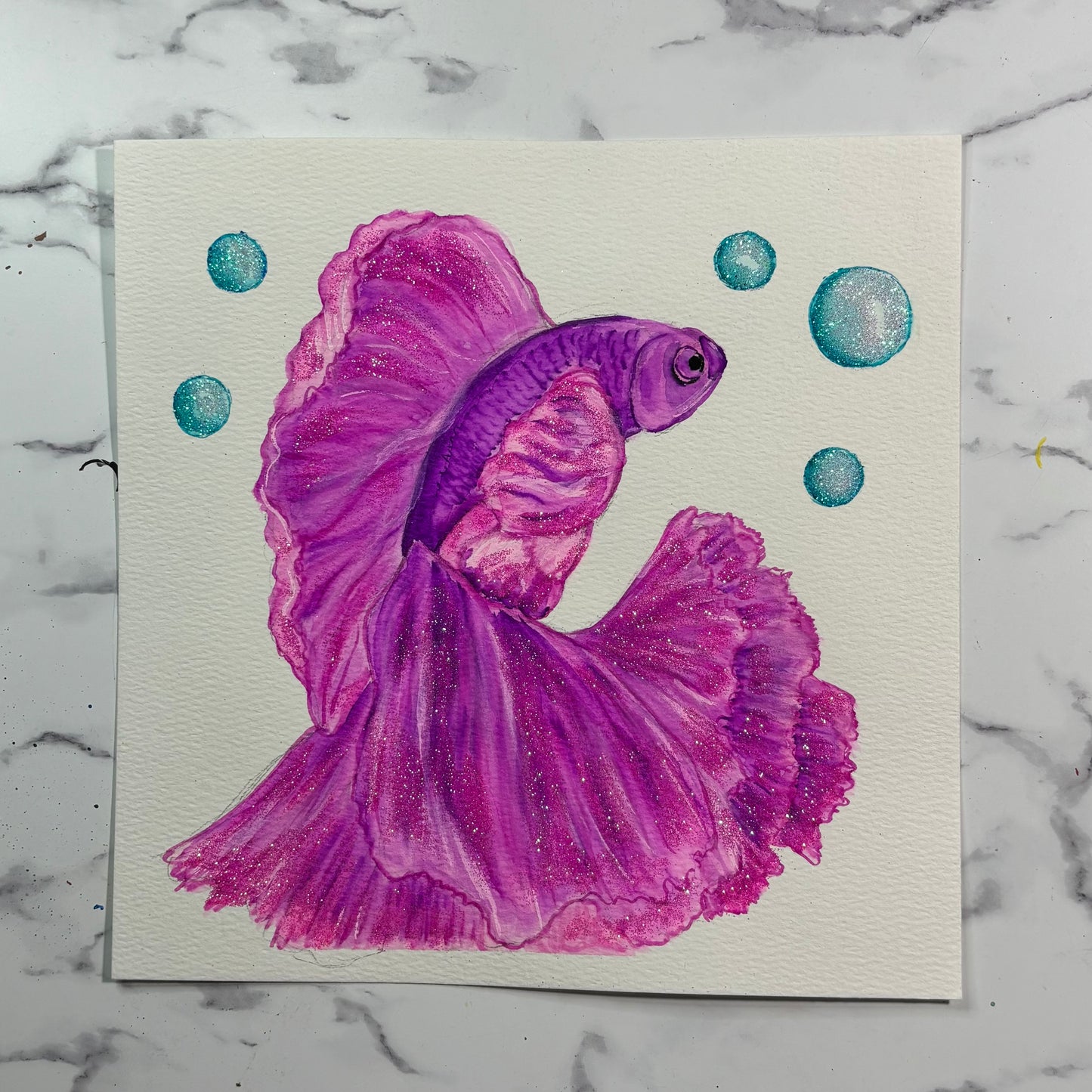 Pink Beta Fish