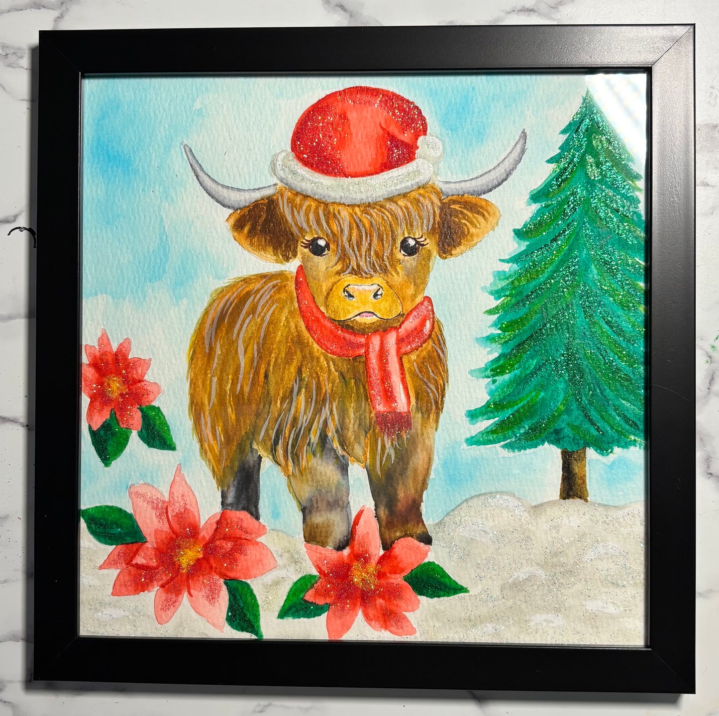 Christmas Highland Cutie Cow